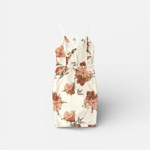 Guess Floral Print Spaghetti Strap Dress